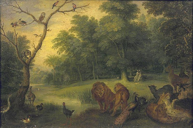 Paradise with the Fall of Adam and Eve